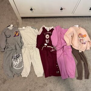 Zara toddler sweatshirt pants sets bundle
